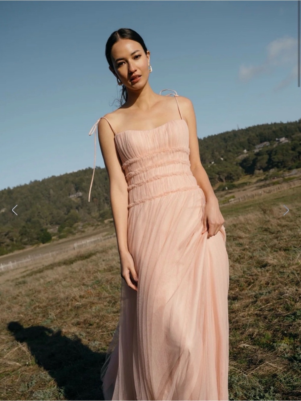 Jenny Yoo Berkeley dress, size 12, soft blush